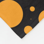Custom Name Pumpkin Circles Fleece Blanket Gift Deken (Hoek)