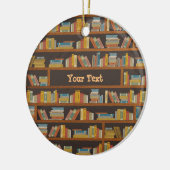 Custom Name Reader Bookaholic Books Lover Bookworm Keramisch Ornament (Links)