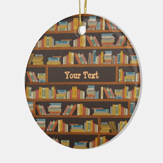 Custom Name Reader Bookaholic Books Lover Bookworm Keramisch Ornament (Links)