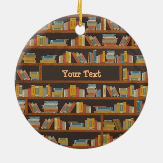 Custom Name Reader Bookaholic Books Lover Bookworm Keramisch Ornament (Achterkant)
