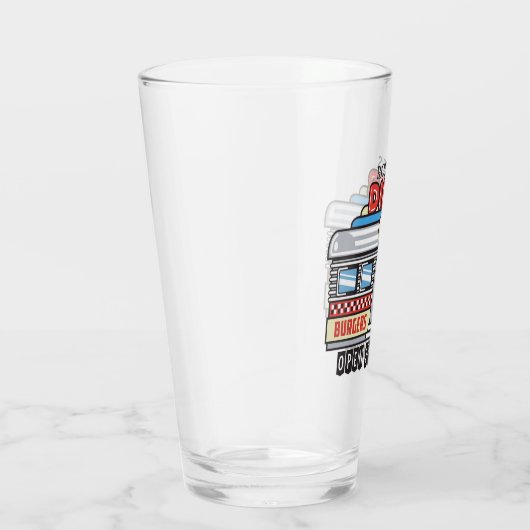 Custom NAME Retro 50s Diner Sign Fifties Atomic Glas (Rechts)