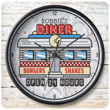 Custom NAME Retro 50s Diner Sign Fifties Atomic