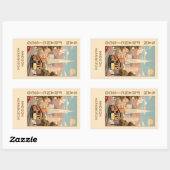 Custom Name Retro San Francisco Rechthoekige Sticker (Vel)