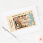 Custom Name Retro San Francisco Rechthoekige Sticker (Envelop)