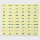 Custom Name Retro Stick of Butter Funny Foodie Cadeaupapier (Vlak)