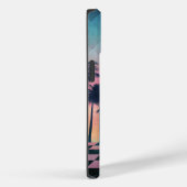Custom Name Retro Synthwave Sunset Palm Trees Case-Mate iPhone Case (Achterkant / Rechts)