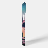 Custom Name Retro Synthwave Sunset Palm Trees Case-Mate iPhone Case (Achterkant / Rechts)