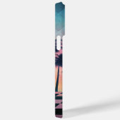 Custom Name Retro Synthwave Sunset Palm Trees Case-Mate iPhone Case (Achterkant / Rechts)