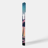 Custom Name Retro Synthwave Sunset Palm Trees Case-Mate iPhone Case (Achterkant / Rechts)