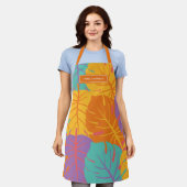 Custom Name Retro Tropical Leaf Pattern Summer Schort (Gedragen)