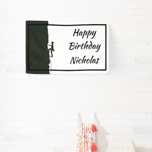 Custom Name Rock Mountain Climber Spandoek (Insitu)