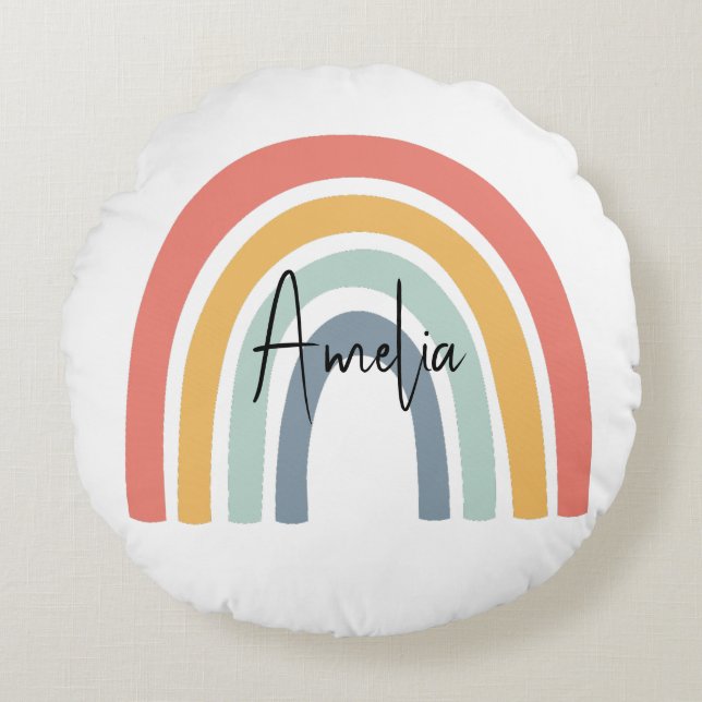 Custom Name Rond Kussen (Voorkant)