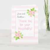 Custom Name Rozen Bedankt voor de gastvrijheid (Voorkant)