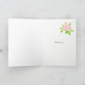 Custom Name Rozen Bedankt voor de gastvrijheid (Binnen)