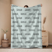 Custom Name Sage Blanket Gift for First-Time Moms Fleece Deken