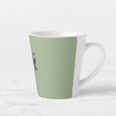 Custom Name - Sage Green Fabulous Fifty Latte Mug Mok (Rechts)