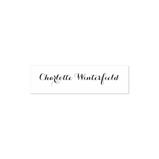 Custom Name Script Signature Staff Zelfinktende Stempel (Design)