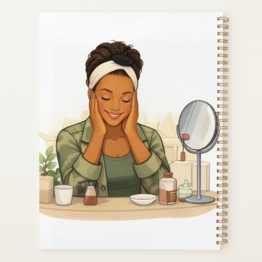 Custom name Self care journal Planner (Achterkant)