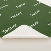 Custom Name Sherpa Blanket Warm Cozy Gift Idea Sherpa Deken (3/4)