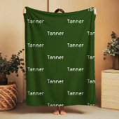 Custom Name Sherpa Blanket Warm Cozy Gift Idea Sherpa Deken
