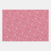 Custom Name Snowflakes Pink Christmas Inpakpapier Vel (Voorkant)