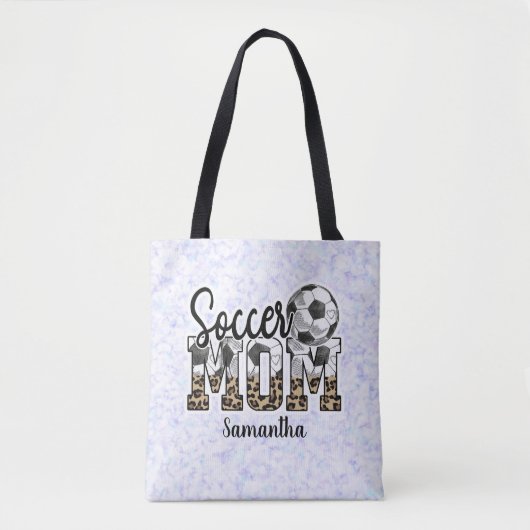 Custom Name Soccer Mom | Mother's Day Tote Bag (Voorkant)