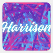 Custom Name Sticker – Harrison – Personalized Labe (Voorkant)