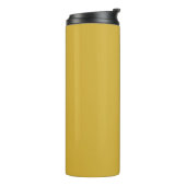 Custom Name Stylish Metallic Gold Thermal Tumbler Thermosbeker (Gedraaid links)