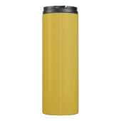 Custom Name Stylish Metallic Gold Thermal Tumbler Thermosbeker (Achterkant)