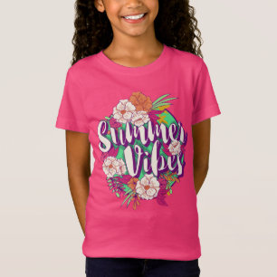 Custom Name Summer Vibes kleding T-shirt