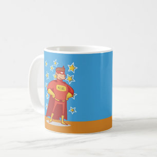 Custom Name Superheld Vaderdag Koffiemok