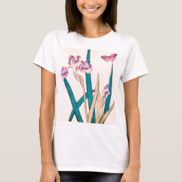 CUSTOM NAME T-SHIRT VOOR VROUWEN MET JAPANSE IRIS