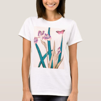 CUSTOM NAME T-SHIRT VOOR VROUWEN MET JAPANSE IRIS