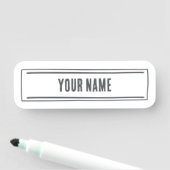 Custom Name Tag – Minimal Hand Drawn (In situ)