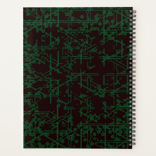 Custom Name Tech Circuit Planner (Achterkant)