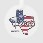 Custom Name Texas Ornament (achterkant)