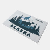 Custom Name & Text ALASKA Deurmat (Schuin)