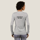 Custom Name / Text Berlin Germany Coordinates Tri-Blend Shirt (Achterkant)