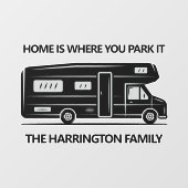 Custom Name & Text Camper Van Raamsticker (Vel)