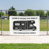 Custom name & text Camper Van Spandoek (Insitu)