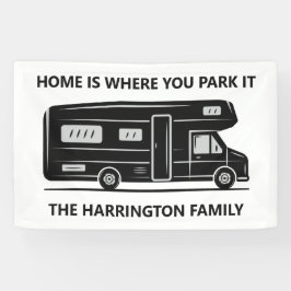Custom name & text Camper Van Spandoek