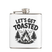 Custom Name & Text Camping Heupfles (Voorkant)