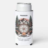 Custom Name & Text Camping Seltzer Blikjeskoeler (Seltzer Voorkant)