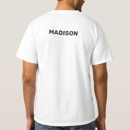 Custom Name & Text Camping T-shirt (Achterkant)