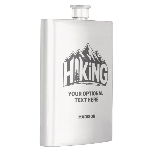 Custom Name & Text Hiking Flacon (Rechts)