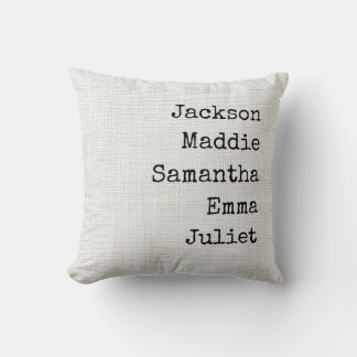Custom Name Throw Pillow Gift for Grandma and Mom Kussen