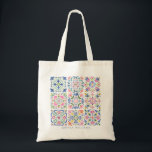 Custom Name Tile Mosaic  Tote Bag<br><div class="desc">Personalize this lovely tile mosaic tote bag to take a little style with you wherever you go.</div>
