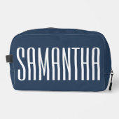 Custom Name Toiletry Bag for Her, Bridesmaid Gift Toilettasje (Voorkant)