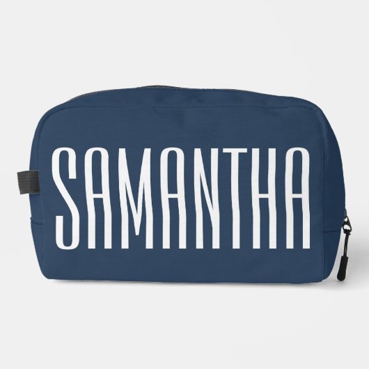 Custom Name Toiletry Bag for Her, Bridesmaid Gift Toilettasje (Voorkant)