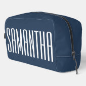 Custom Name Toiletry Bag for Her, Bridesmaid Gift Toilettasje (Rechterhoek)